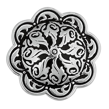 Jeremiah Watt Accented Floral Concho with Post